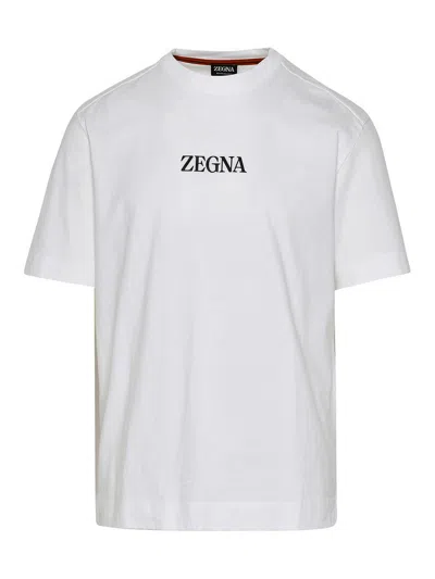 ZEGNA CAMISETA - BLANCO