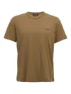 Zegna Man T-shirt Khaki Size 42 Cotton