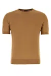 Zegna Cotton Sweatshirt With Ribbed Hem And Neckline In N04