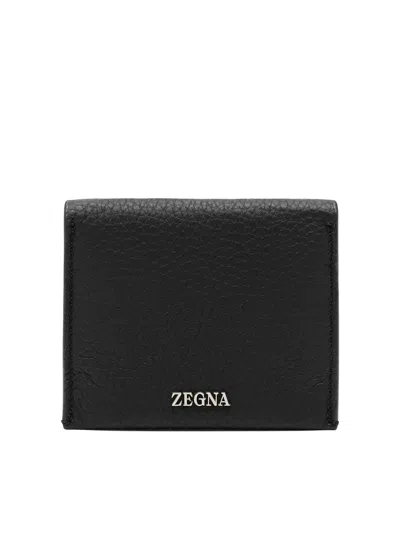 Zegna Card Case In Black