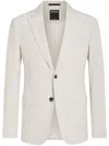 Zegna Off White Cashco Jacket In White