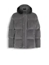 Zegna Cashco Blouson In Grey Mélange