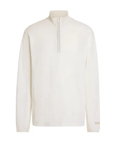Zegna Cashco Cashmere Sweater In White