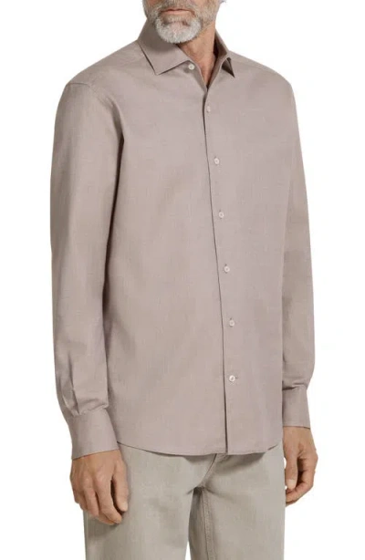 Zegna Cashco Shirt In Gray