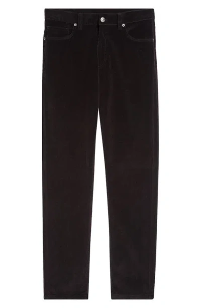 Zegna Cashco Five Pocket Corduroy Pants In Black