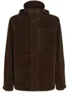 Zegna Cashco Ski Jacket In Brown