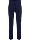 Zegna Cashco Straight-leg Trousers In Blue