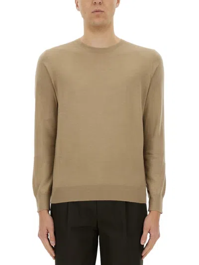 Zegna Cashmere And Silk Sweater In Neutral
