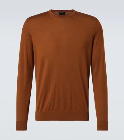 ZEGNA CASHMERE AND SILK SWEATER
