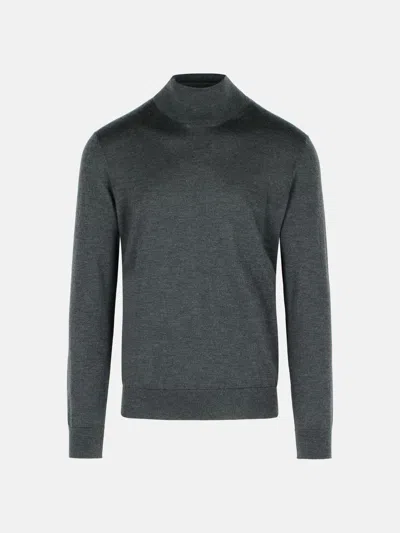 ZEGNA CASHMERE AND SILK TURTLENECK SWEATER