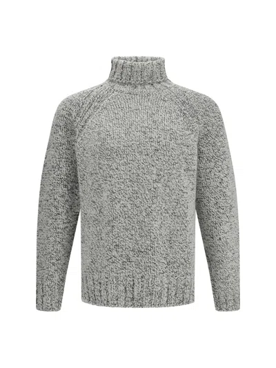 ZEGNA CASHMERE AND WOOL TURTLENECK SWEATER