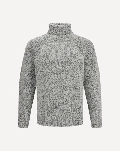 ZEGNA CASHMERE AND WOOL TURTLENECK SWEATER