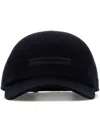 Zegna Cashmere Baseball Cap Curved Brim In Black