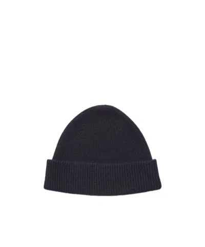 Zegna Cashmere Baseball Cap In Black
