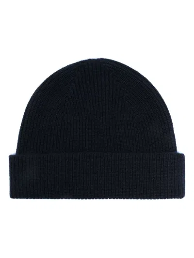 Zegna Cashmere Beanie In Blue