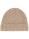 Zegna Cappuccino Cashmere Beanie Hat In Neutrals