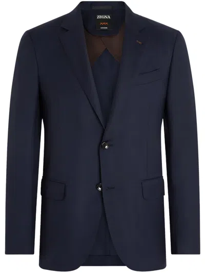 Zegna Cashmere Blazer In Blue