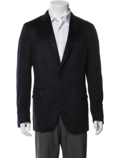 Pre-owned Zegna Cashmere Blazer In Blue