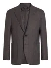 Zegna Cashmere Blazer In Brown
