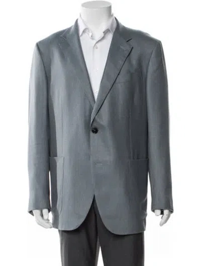 Pre-owned Zegna Cashmere Blazer In Gray