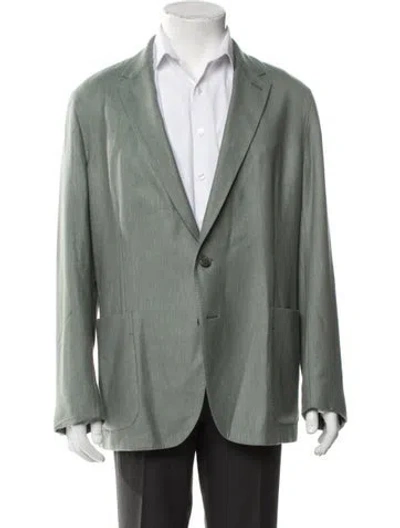 Pre-owned Zegna Cashmere Blazer In Green