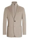 Zegna Light Taupe Oasi Cashmere Jacket In Neutral