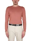 Zegna Men's Cashmere-blend Crewneck Sweater In Red