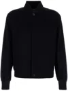 Zegna Cashmere Bomber Jacket In Black