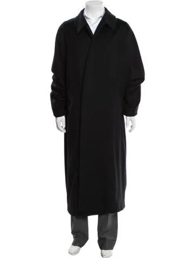 Pre-owned Zegna Cashmere Coat In Black
