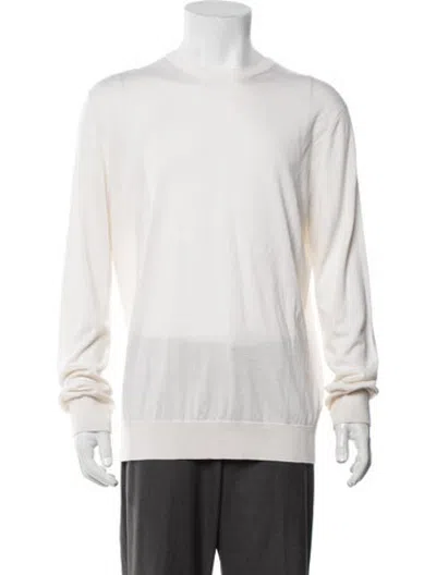 Pre-owned Zegna Cashmere Crew Neck Pullover W/ Tags In Neutrals