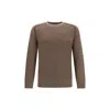 Zegna Cashmere Crew Neck Sweater In Brown