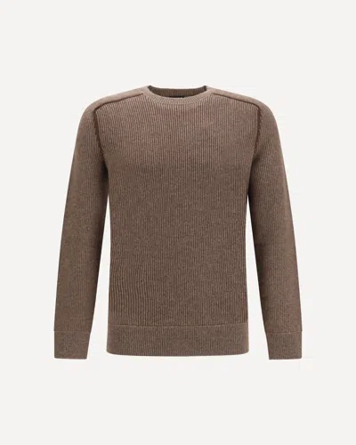 ZEGNA CASHMERE CREW NECK SWEATER