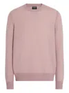Zegna Oasi Seed Stitch Cashmere Sweater In Pink