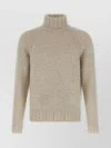Zegna Cashmere Turtleneck Sweater Sweaters And Cardigans Beige In Brown