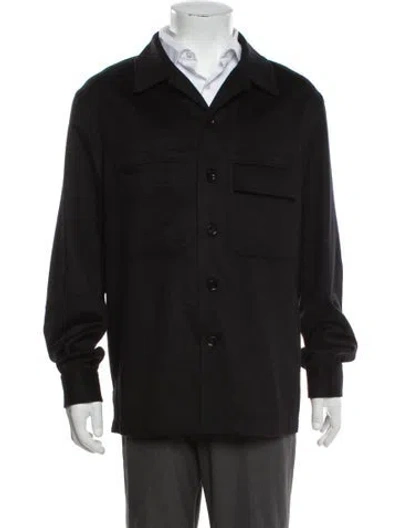 Pre-owned Zegna Cashmere Jacket In Black