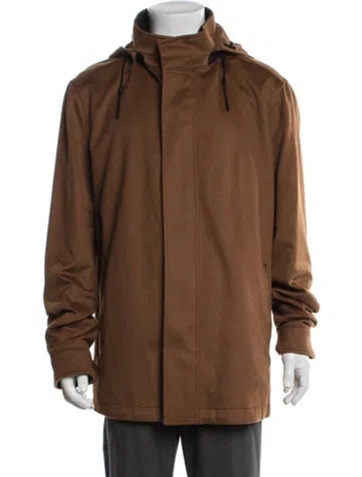 Pre-owned Zegna Cashmere Jacket In Brown