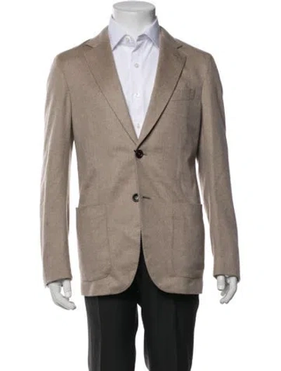 Pre-owned Zegna Cashmere Jacket In Neutrals