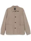 Shop Zegna Cashmere Jacket In Neutrals