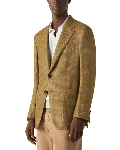 Zegna Cashmere Linen & Silk Jacket In Green