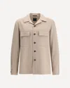 Zegna Cashmere Overshirt In Sand