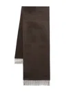 Zegna Cashmere Scarf In Brown