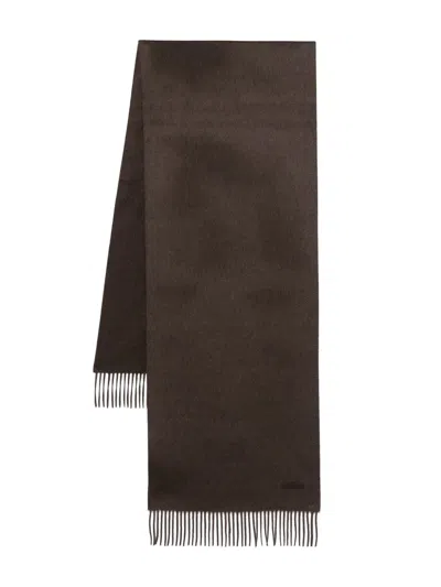 Zegna Cashmere Scarf In Brown