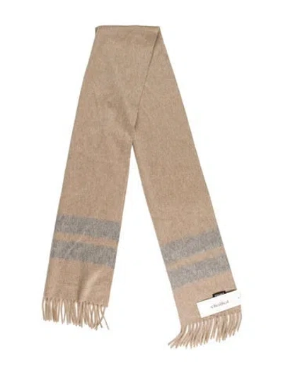 Pre-owned Zegna Cashmere Scarf In Neutral