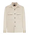 Zegna Single-breasted Long-sleeved Casual Jacket In Neutral