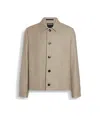 Zegna Linen-blend Shirt Jacket In Taupe Clair Chiné