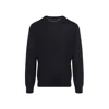 Zegna Men's Cashmere And Silk Sweater In Black