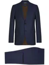 Zegna Centoventimila Single-breasted Wool Suit In Blue