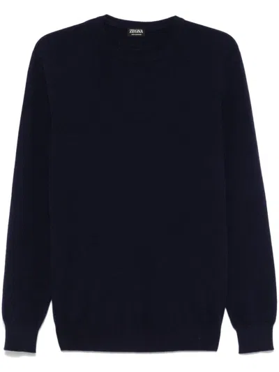 Zegna Cashmere Sweater In Black