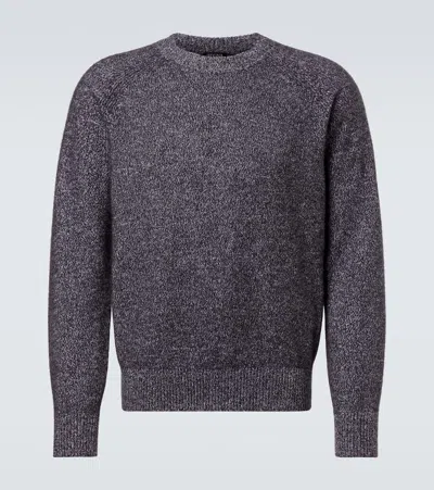 Zegna Cashmere Sweater In Gray