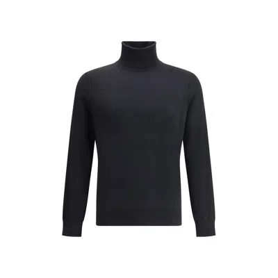 Zegna Cashmere Turtleneck Sweater In Black